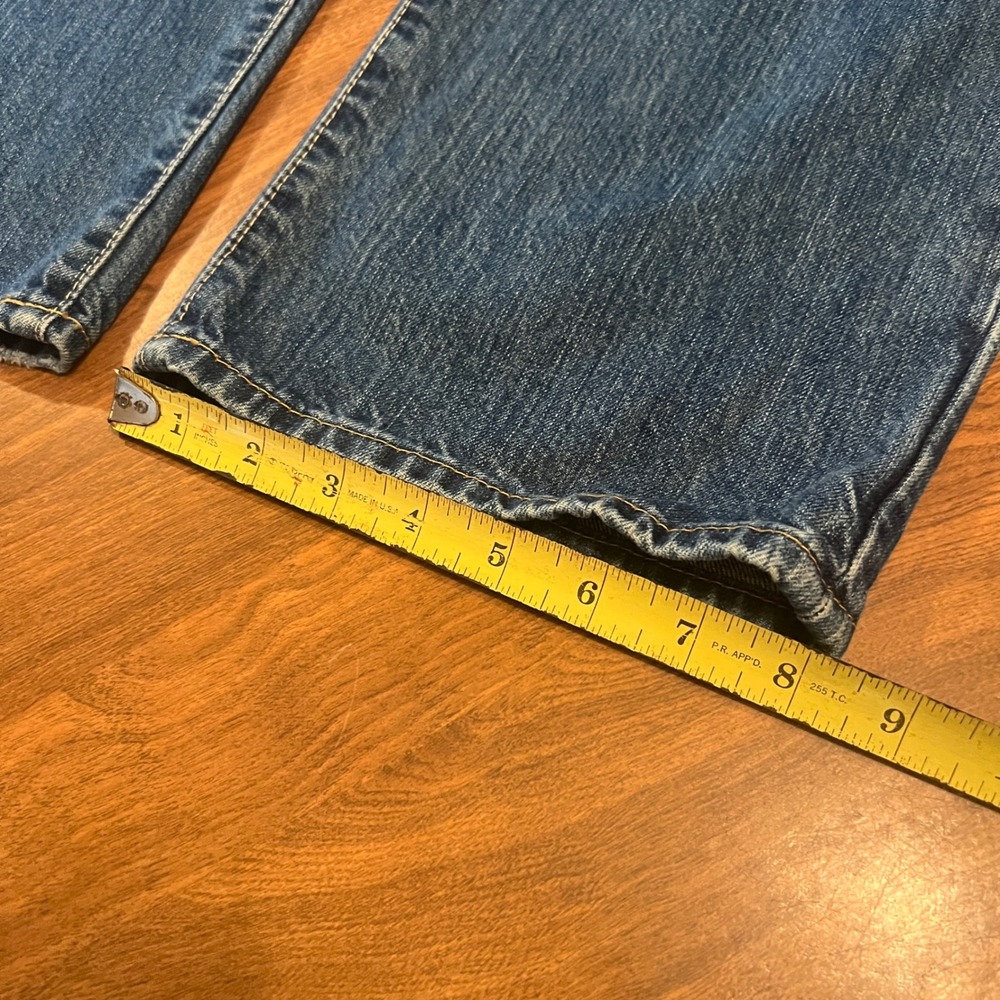 Polo Ralph Lauren Mens Straight Leg Jeans Blue Denim 38x32 Authentic Dungarees - Picture 6 of 13